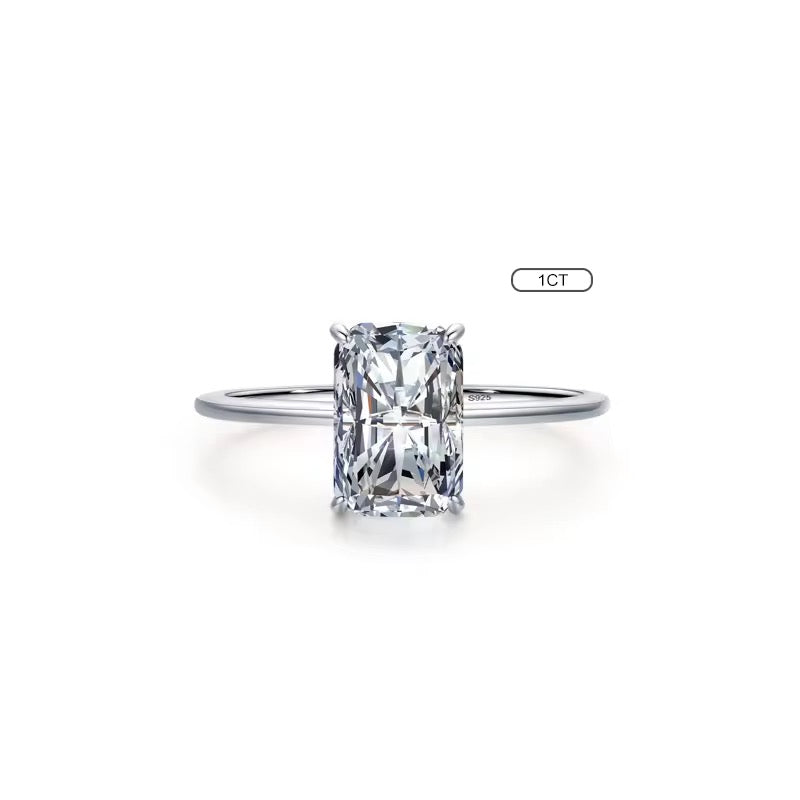 NATUNA 925 Sterling Silver Zircon Fine Jewelry Pear Shape Moissanite Engagement Rings for Girls