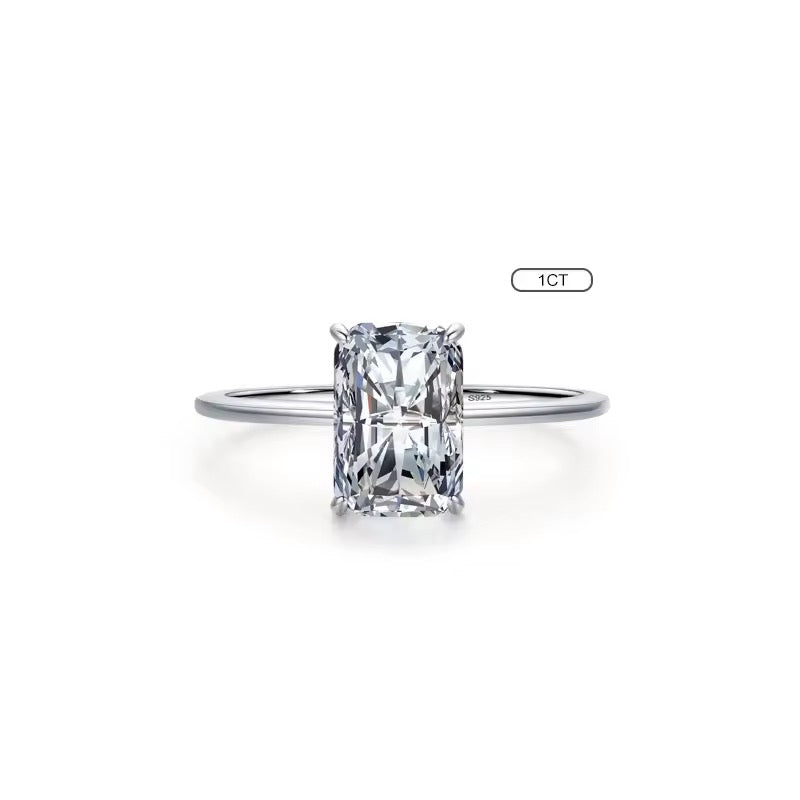 NATUNA 925 Sterling Silver Zircon Fine Jewelry Pear Shape Moissanite Engagement Rings for Girls