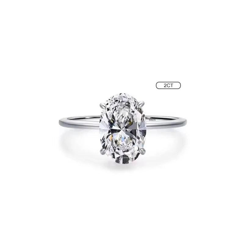NATUNA 925 Sterling Silver Zircon Fine Jewelry Pear Shape Moissanite Engagement Rings for Girls