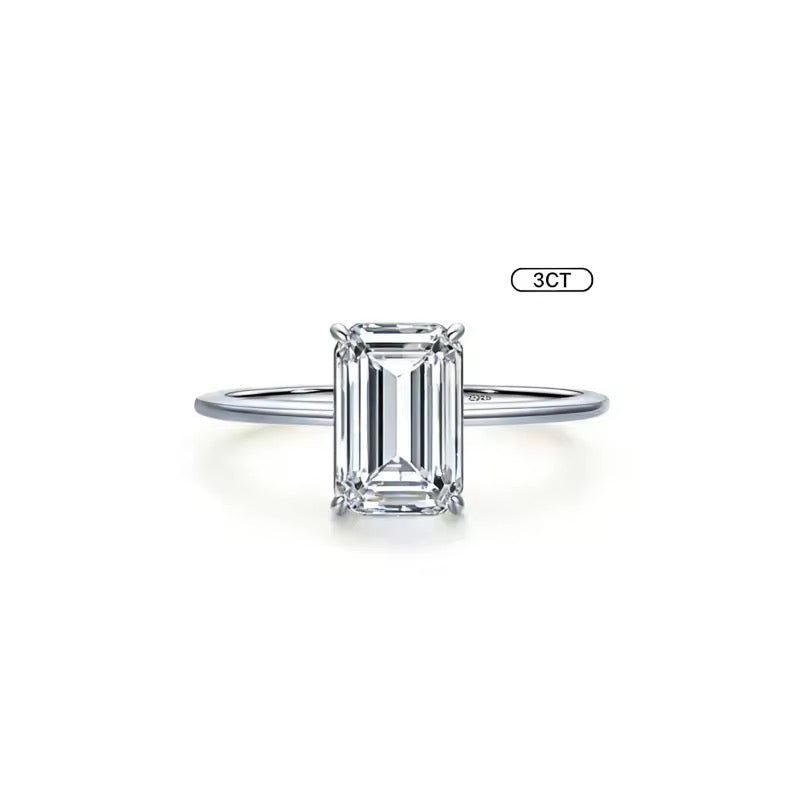 NATUNA 925 Sterling Silver Zircon Fine Jewelry Pear Shape Moissanite Engagement Rings for Girls