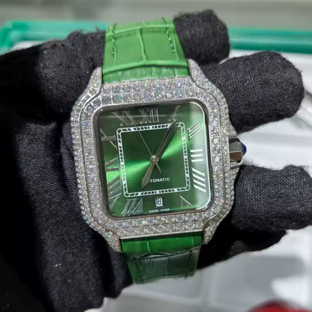 VVS Moissanite Diamond Watches Arabian Brand Studded Wrist With Iced Out Watch for Gift Passd Watches